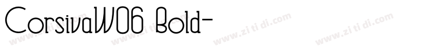 CorsivaW06 Bold字体转换 CorsivaW06 Bold字体转换